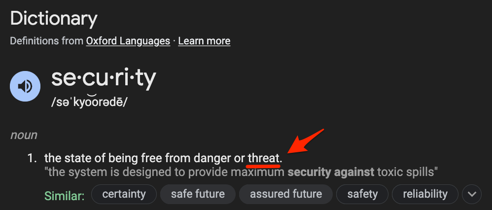 Security Definition
